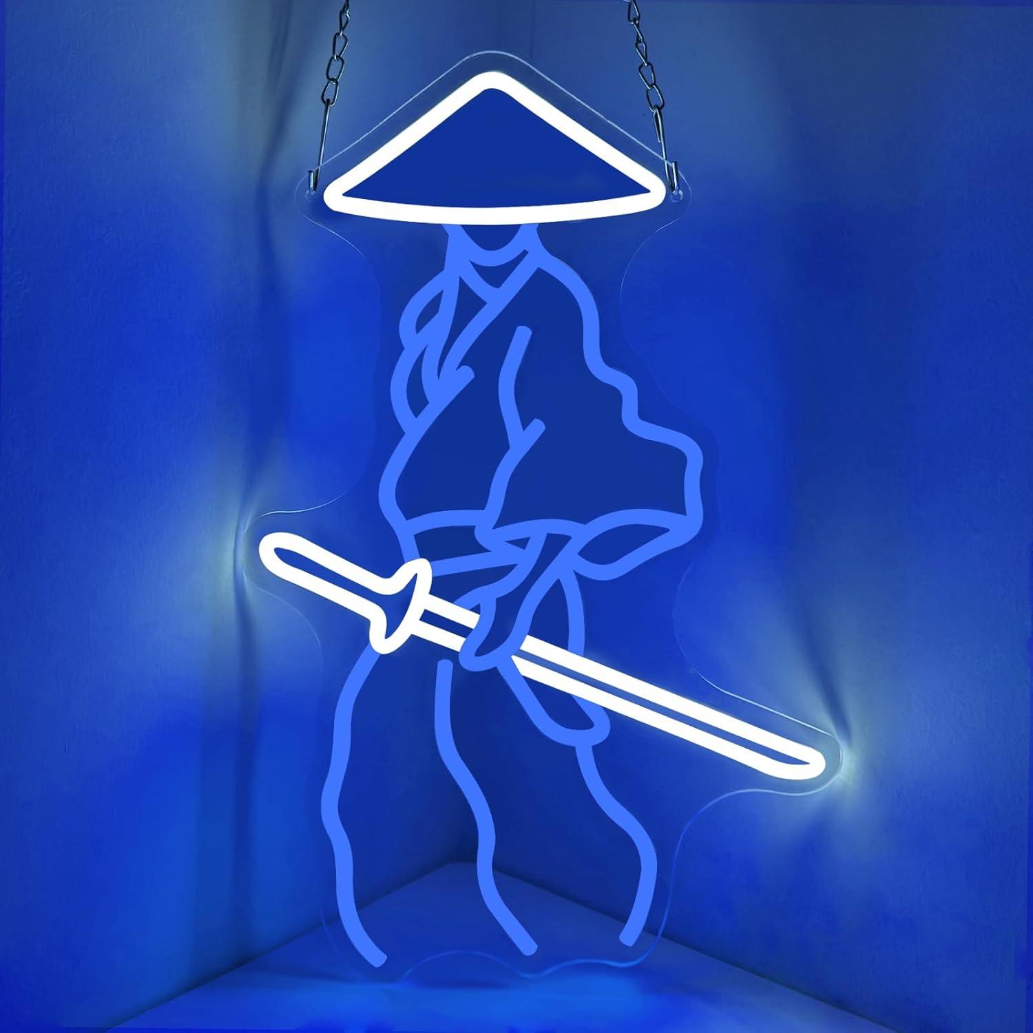 Led Lighting Wall Decor - Insegna al neon Samurai Ronin, luce