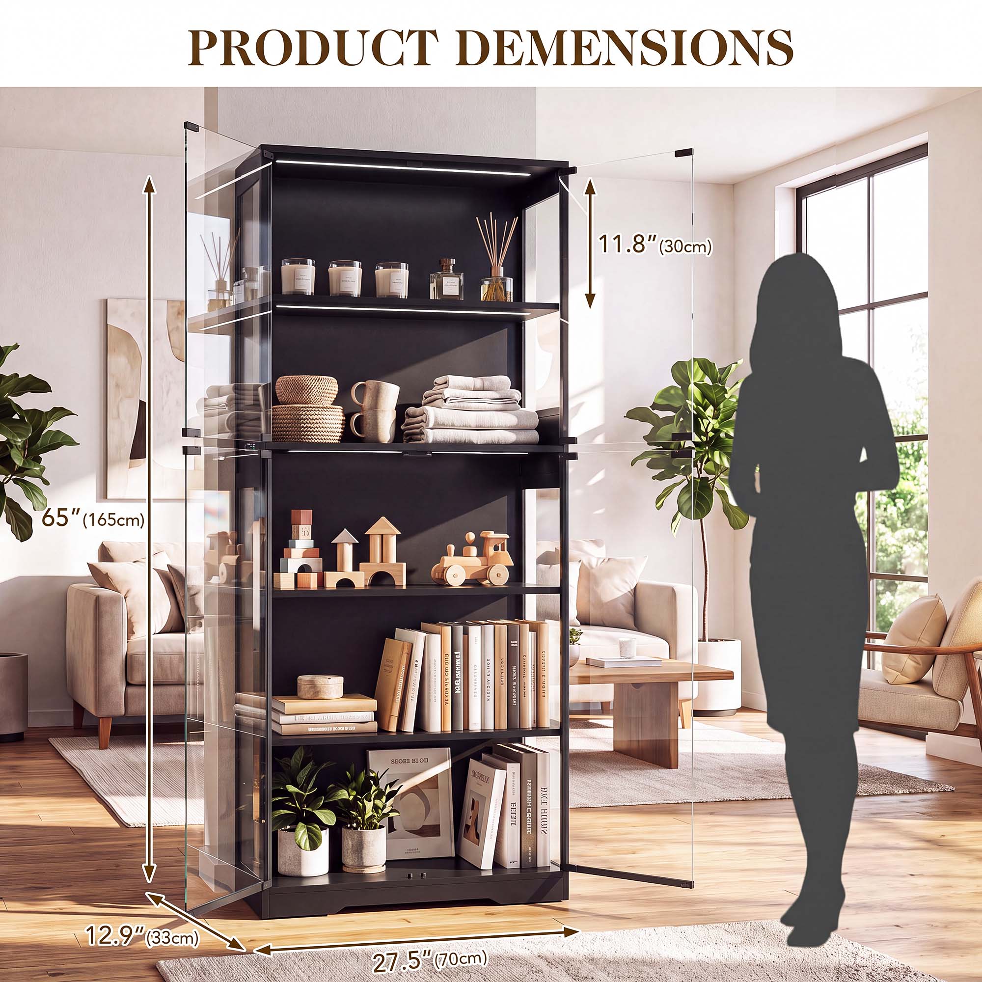 TCGBKAF Vetrina a 5 Ripiani co - Lighting & Home Decor Studio recensione e prezzo