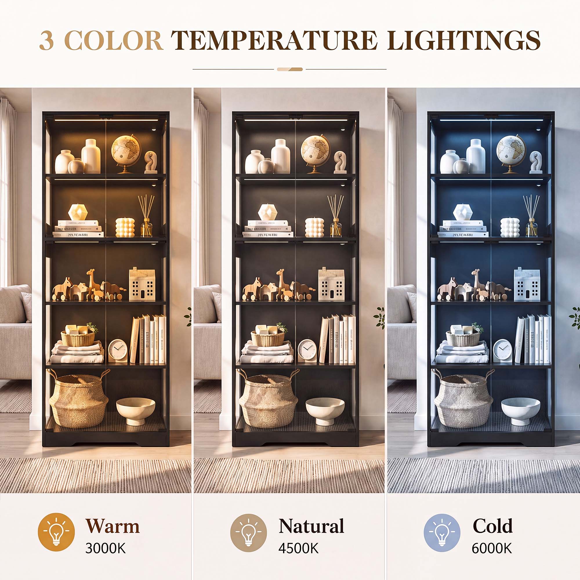 TCGBKAF Vetrina a 5 Ripiani co - Lighting & Home Decor Studio recensione e prezzo