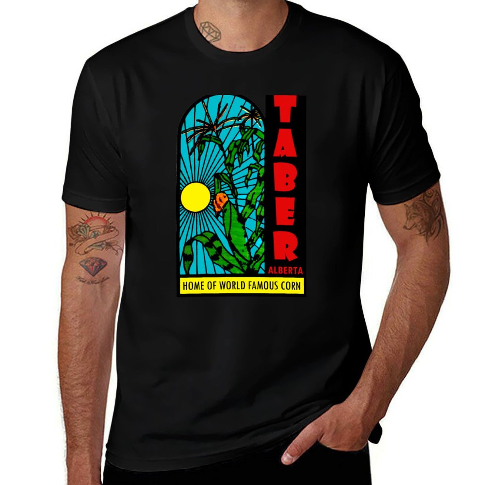 T-Shirt Taber Alberta Corn Vin - Alberta Lighting & Decor Edmonton Ab recensione e prezzo