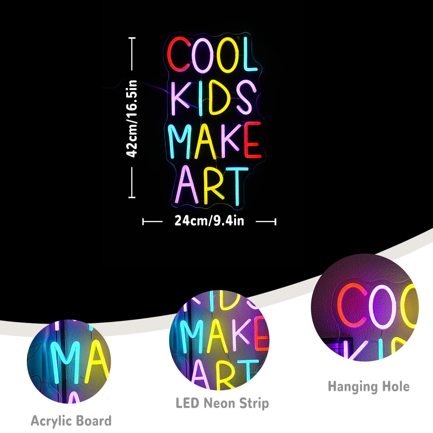Insegna al Neon 'Cool Kids Mak - Led Lighting Wall Decor recensione e prezzo