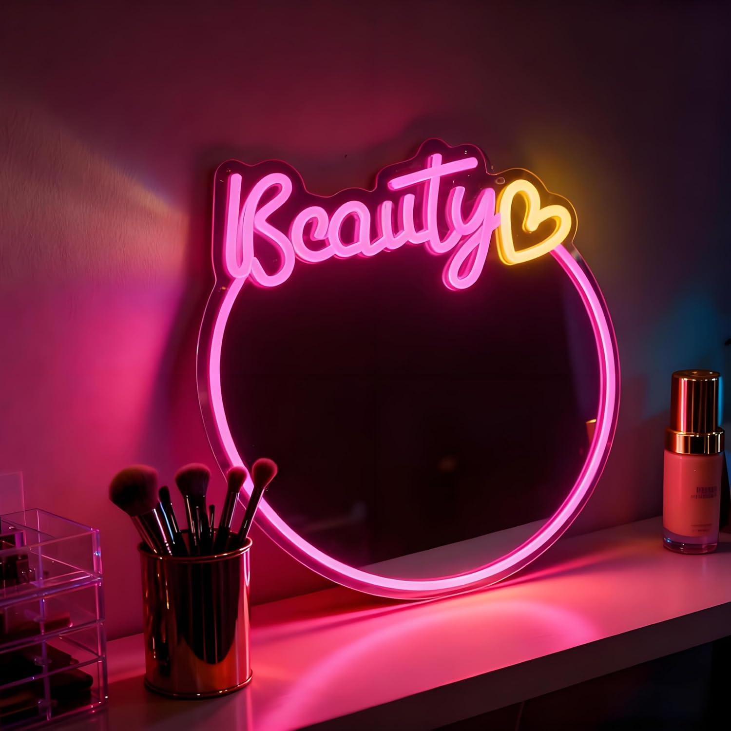 Specchio da trucco con insegna - Led Lighting Wall Decor recensione e prezzo