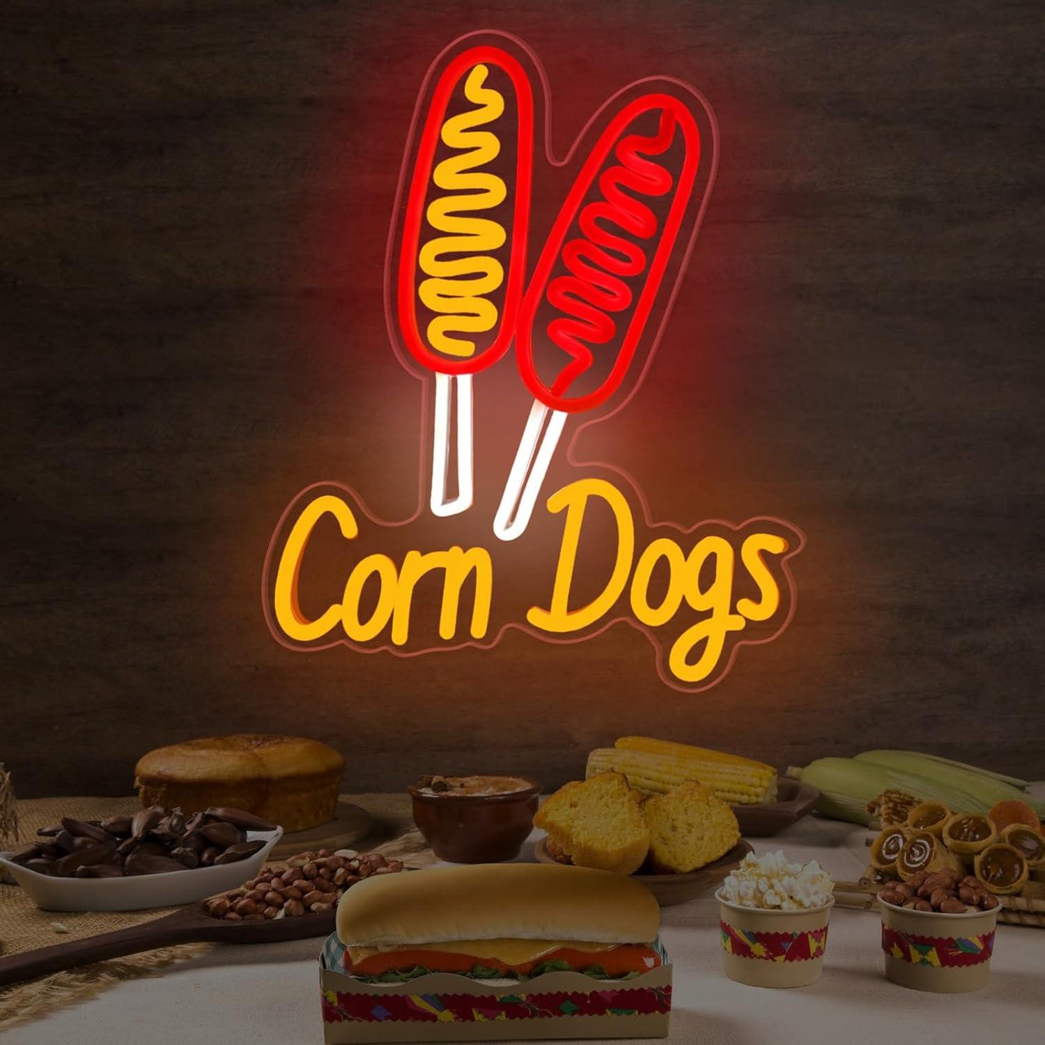 Insegna al Neon Corn Dog, Luci - Led Lighting Wall Decor recensione e prezzo