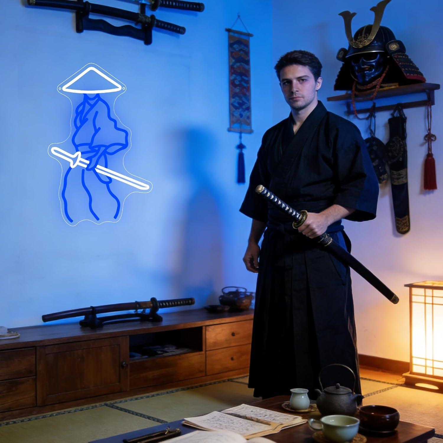 Insegna al neon Samurai Ronin, - Led Lighting Wall Decor recensione e prezzo